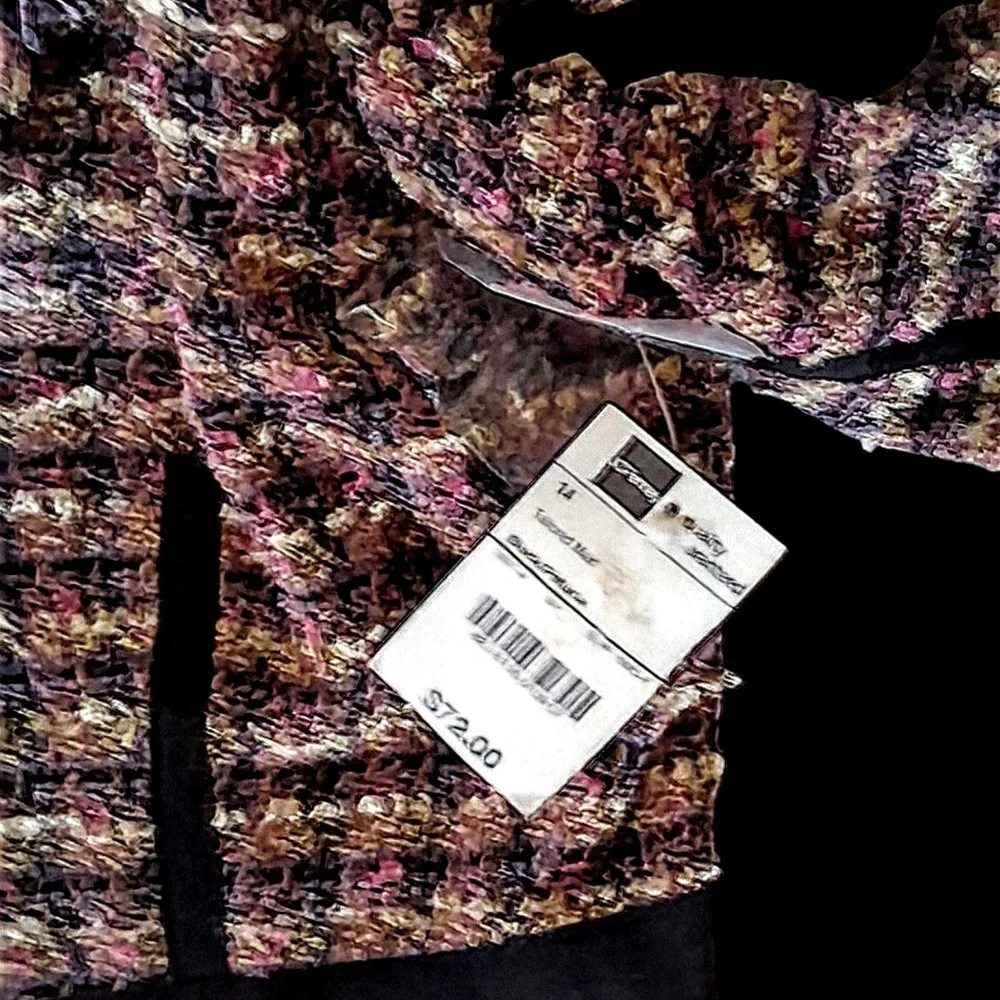 Bisou Bisou Multicolor Tweed Blazer - Picture 6 of 9